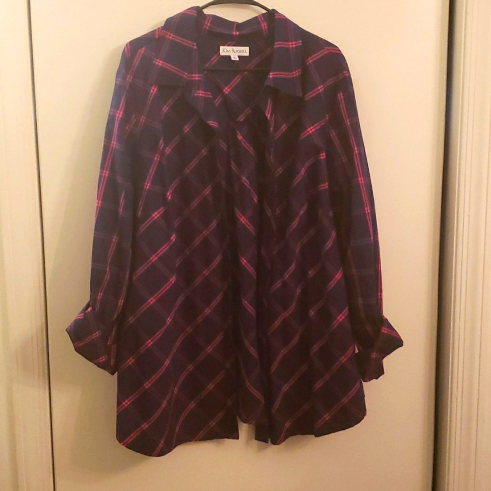 Kim rogers 3x button up shirt
